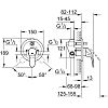Grohe Euroeco Смеситель для ванны, встраиваемый, цвет: хром