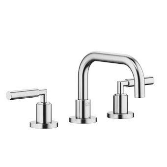 Dornbracht Tara Смеситель для раковины, на 3 отв., с донным клапаном, цвет: Хром сатинированный