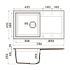 Omoikiri Sakaime 78 Кухонная мойка 78x21x43,5см.,встраиваемая, цвет: leningrad grey