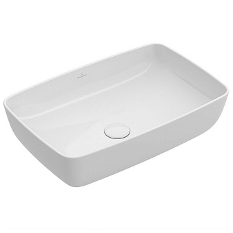 Villeroy&Boch Artis Раковина 58х38х13см., накладная, без отв., без перелива, цвет: альпийский белый