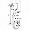 Hansgrohe Croma Select E Vario Душевой набор: штанга 650mm, ручной душ 110, 3jet (Rain, IntenseRain, Turbo Rain), мыльница, шланг, цвет: белый/хром