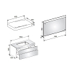Keuco Edition 400 Комплект мебели 105x53.5x54.6 см, подвесной, цвет: белый