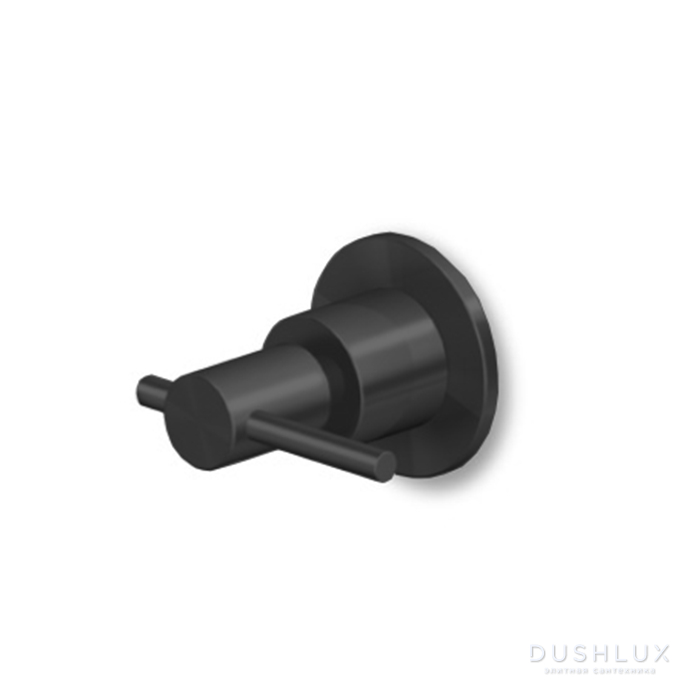 Фото Zucchetti Helm Запорный вентиль, встраиваемый, ручка: рычаг, цвет: brushed total black PVD