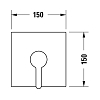 Duravit C.1 Смеситель для душа, встраиваемый, цвет: хром