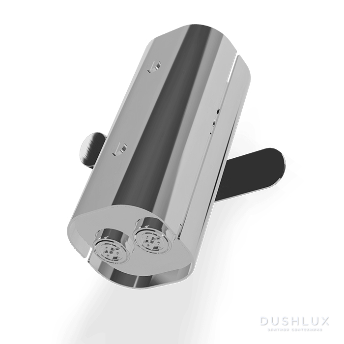 Фото Treemme Shower and Thermostatic Верхний душ, настенный, 2 струи в режиме туман, цвет: хром