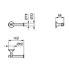 Ideal Standard La Dolce Vita Держатель для туалетной бумаги., без крышки, настенный, цвет: хром
