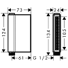 Axor One Ручной душ 2jet, цвет: черный матовый