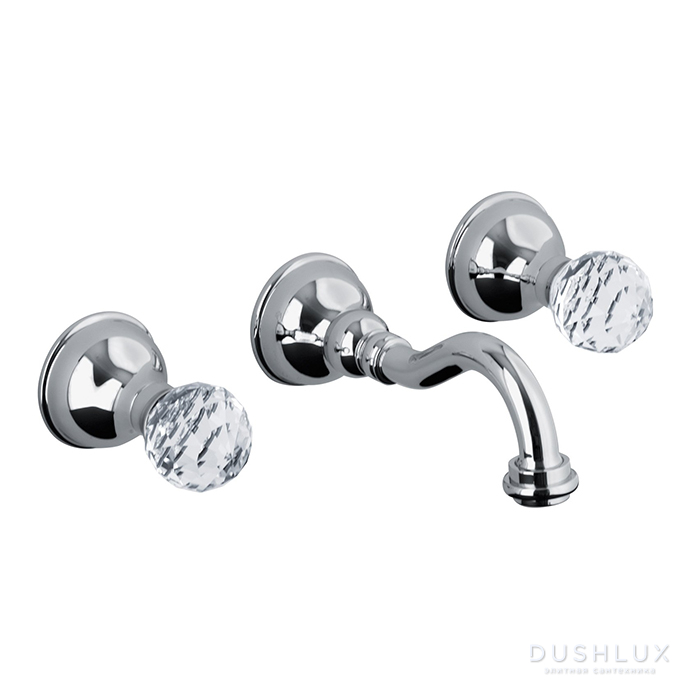 Фото Webert Karenina Смеситель для раковины, цвет: хром/кристаллы Swarovski