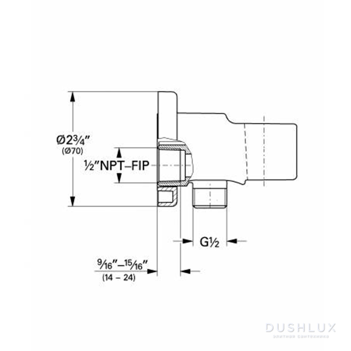Grohe Relexa Подключение для душевого шланга, с держателем для ручного ...
