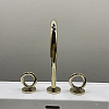 THG Collection O Смеситель для раковины, 3 отв., с донным клапаном, цвет: Soft gold
