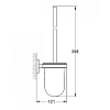 Grohe Essentials Туалетный ершик в комплекте, подвесной, цвет: графит