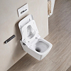 Arrow Glacier Унитаз Smart 41x60см, с функцией биде, подвесной, безободковый, клавиша смыва, цвет: белый