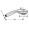Hansgrohe Crometta 85 Vario Ручной душ, 2jet, G1/2, цвет: хром