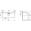 Laufen New Classic Тумба с раковиной, 117.5x45.5x34.5см, подвесной, 1 ящик, цвет: серый