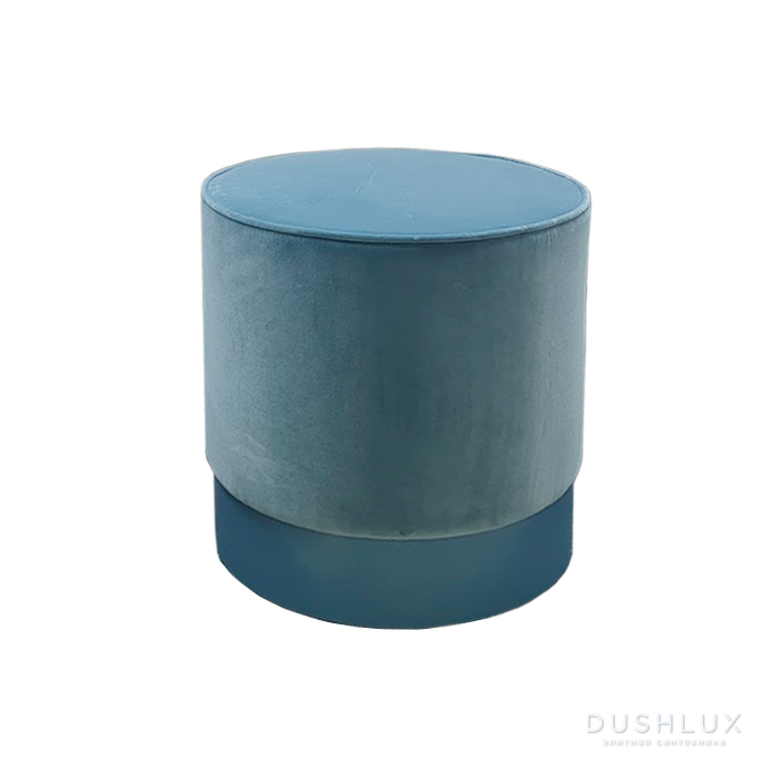 Фото Oasis Otto Пуф ø40х h:42см., цвет: бархат T131D/Cobalto