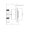 Bossini Cubic Reg Форсунка 10х10см., настенная, поворотная, самоочищающаяся, цвет: хром