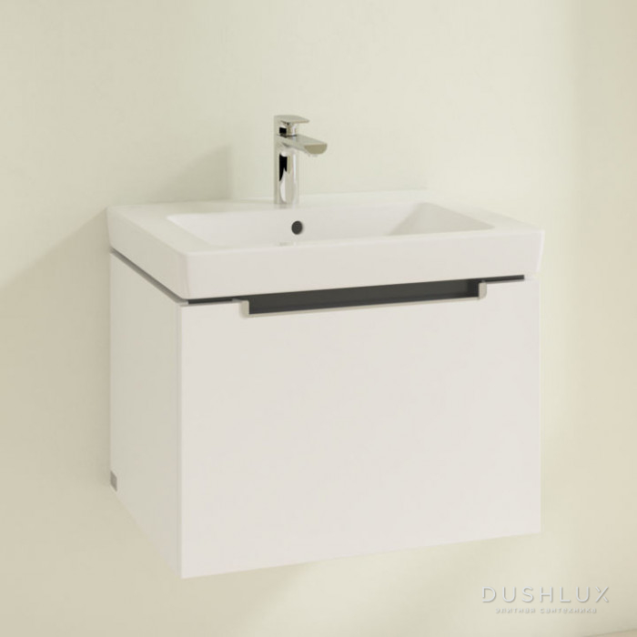 Фото Villeroy&Boch Subway 2.0, Тумба под раковину, подвесная, 58.7x42x45.4см., цвет: белый