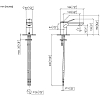Dornbracht Lissé Смеситель для раковины, на 1 отв., цвет: платина матовая