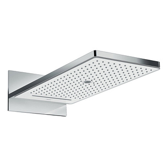 Hansgrohe Rainmaker Select 580 Верхний душ 586x258мм, настенный, 3jet (Rain, Rainflow Waterfall, MonoRain), цвет: белый/хром