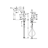 Hansgrohe Talis M54 Кухонный смеситель однорычажный, 270, с вытяжным изливом 1jet, цвет: хром