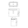 Simas Agile Раковина 80x40см., накладная, без отв., без перелива, цвет: белый матовый