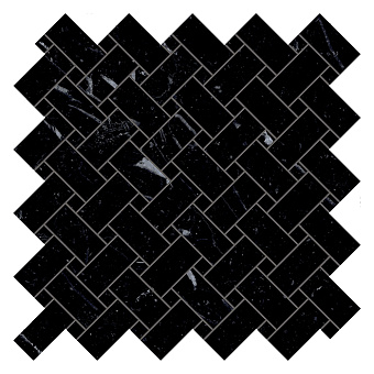 Emilceramica Tele DI Marmo Selection Керамогранит 30x30x0,95см, универсальная, глазурованный, цвет: Intreci Nero marquinia Lappato