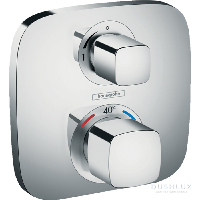 Фото Hansgrohe  Ecostat E Встраиваемый термостат для душа, 1 источник, с зап.вент, (внешняя часть), цвет: хром
