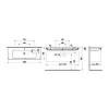 Laufen Living City Раковина-столешница Living square 130x48 см, отв по центру, цвет: белый