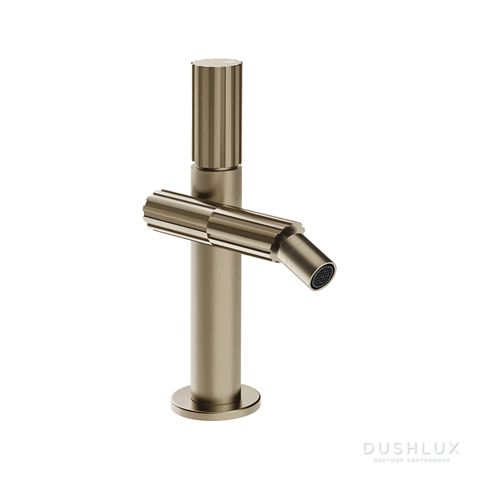 Фото Gessi Incastri Смеситель для биде, 1 отв., без донного клапана, цвет: Finox Brushed Nickel