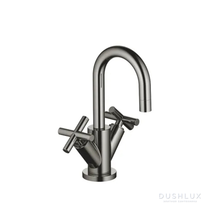 Фото Dornbracht Tara Смеситель для раковины, на 1 отв., с донным клапаном, цвет: Dark Chrome