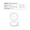 Dea Design Round Ванна 130x130x60см., отдельностоящая, Solid Surface, цвет: White №18