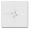 laDiva Margherita 01 Керамическая плитка 40x40см, настенная, квадрат, цвет: melanzana