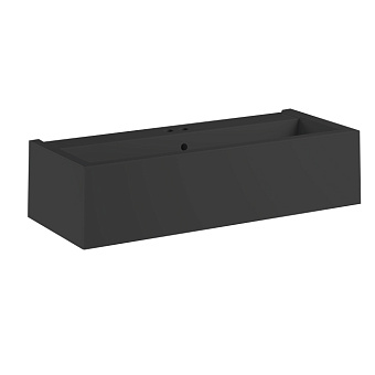 Kerasan Kanaal Раковина 120x40см., подвесная, 2 отв., цвет: Matt Black