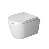 Duravit ME by Starck Унитаз 37x48см., подвесной, безободковый, с сиденьем микролифт, цвет: белый глянцевый