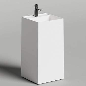 Salini Armonia Square Top 01 Раковина напольная 45x45x90м., с 1 отв., материал: S-Stone, цвет: белый матовый