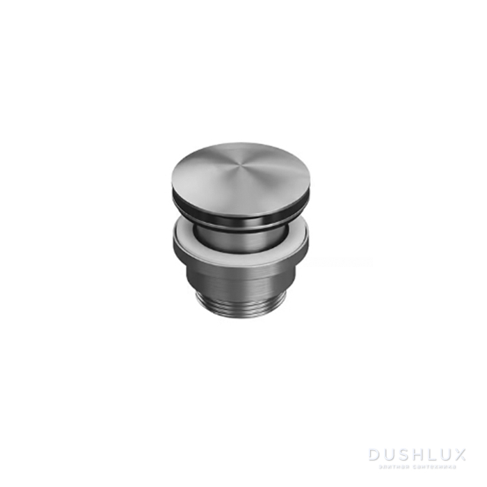 Фото QuadroDesign Донный клапан для раковины, Up&down, цвет: Brushed Stainless Steel