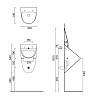 Catalano Comfort Писсуар 54x30см., с отв. для крышки, цвет: белый глянцевый