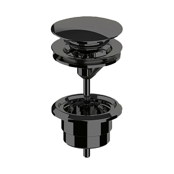 Almar Mixers Донный клапан 1"1/4 для раковины, цвет: черный металл брашированный PVD