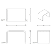 Decor Walther Black Stone SCH Подставка 24.5x33x21.5см., напольная, цвет: черный матовый