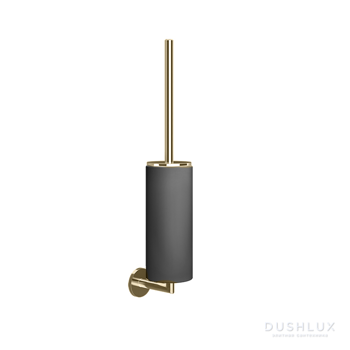 Фото Gessi Tondo Туалетный ёршик, подвесной, черный, цвет: Finox Brushed Nickel