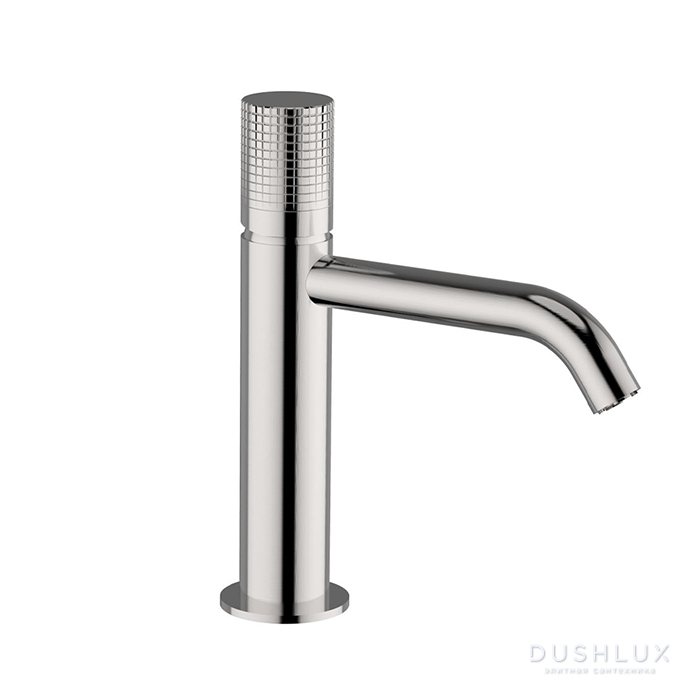 Фото Cisal X32 Смеситель для раковины, на 1отв., излив 13см., цвет: Brushed Stainless Steel