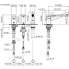 Dornbracht Lissé Смеситель для ванны, на 3 отв., на борт, цвет: хром