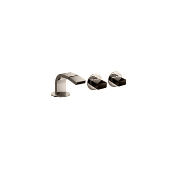 Fantini Venezia In Смеситель для биде, 3 отв.,  излив 132 мм, цвет: Nickel PVD