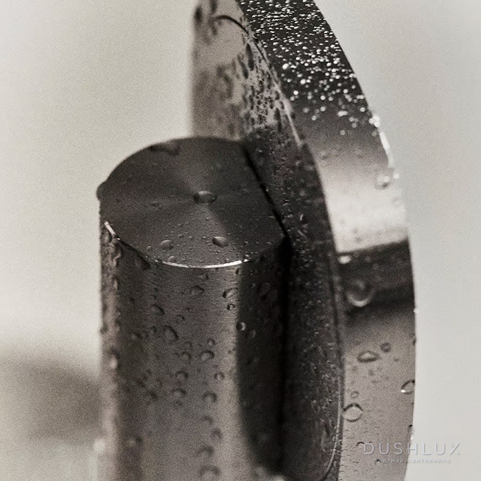 Фото QuadroDesign Super Смеситель для душа, настенный, с ручным душем, цвет: Brushed Stainless Steel
