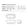 Dea Design Edge Ванна 170x72x56см., отдельностоящая, Solid Surface, цвет: Black №16