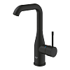 Grohe Essence Смеситель для раковины, высокий, 1 отв., без донного клапана, цвет: фантомный чёрный