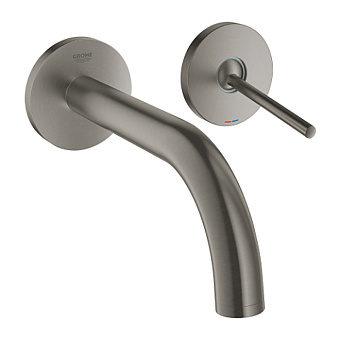 Grohe Atrio Смеситель на 2 отв., с джойстиком управления, настенный, для раковины, цвет: матовый графит