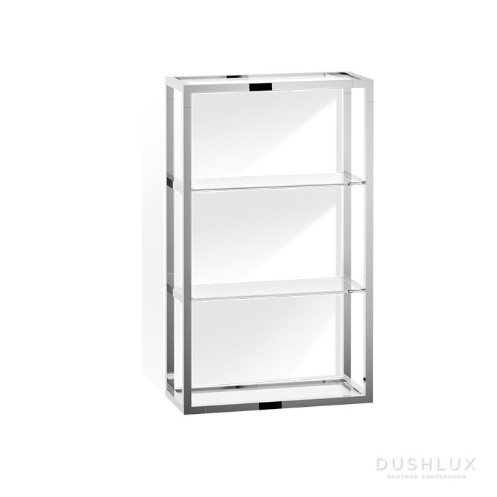 Фото Decor Walther ET 6 Шкафчик открытый 35x15x60см, стекло прозрачное, подвесной, цвет: хром