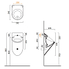 Catalano Comfort Писсуар 61x31см, цвет: белый глянцевый