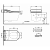 TOTO Washlet RW Сиденье 57.9x39.1x10.8см, с дистанционным управлением, для унитаза CW542/CW563, цвет: белый/серебро